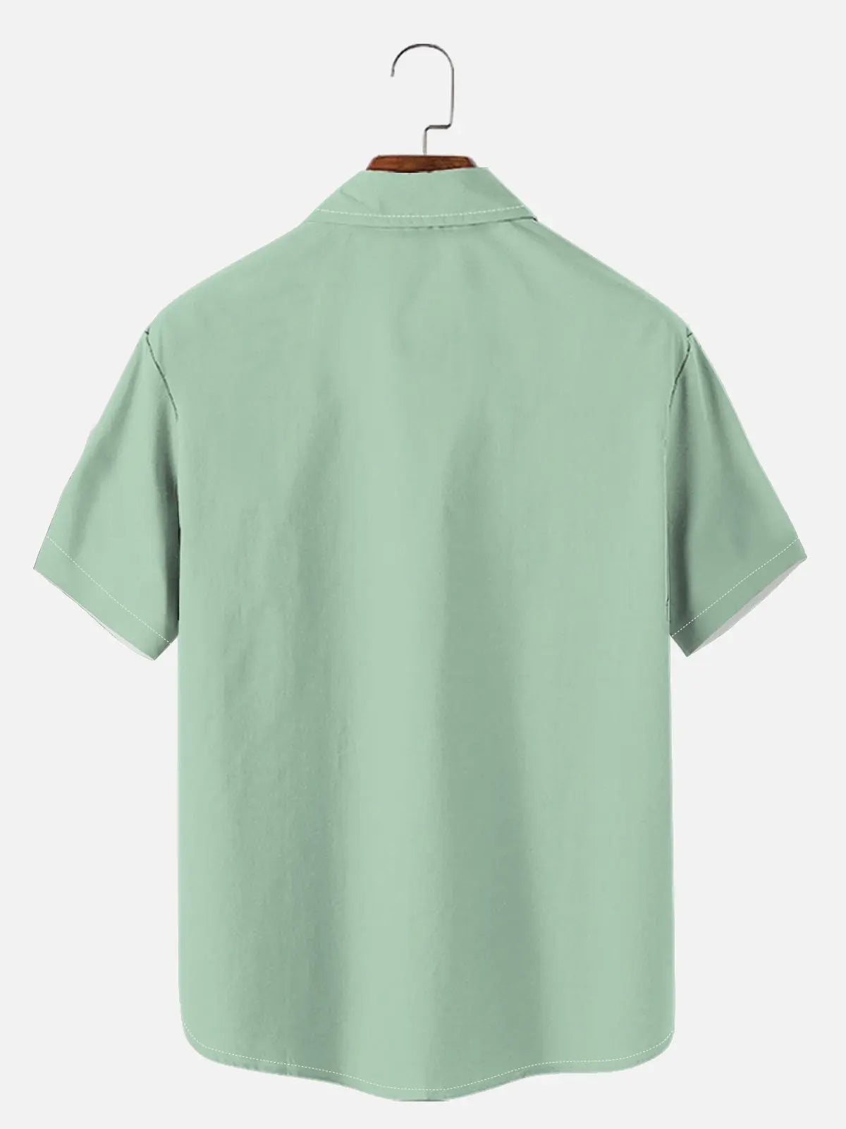 Men's Mid-Century Modern Atomic Bowling Short Sleeve Shirt ElevenOasis