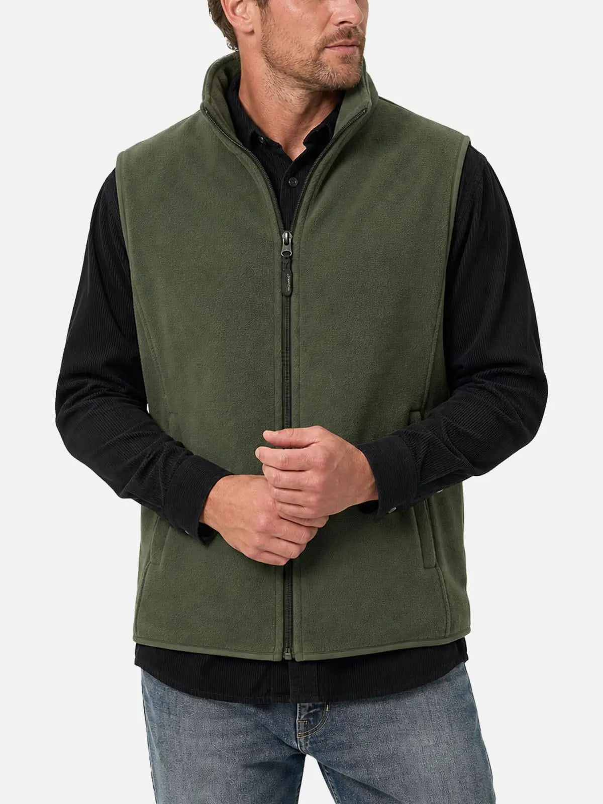 Men's Polar Fleece Slim Fit Vest ElevenOasis