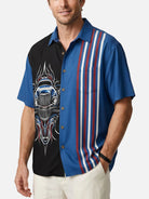 Men's Pinstripe Roadster Short Sleeve Shirt Eleven Oasis