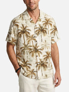 Men's Vintage Palm Grove Camp Collar Short Sleeve Shirt Eleven Oasis