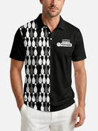 Men's Custom Kingpin Lanes Short Sleeve Polo Shirt Eleven Oasis