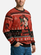 Merry Krampus Dark Christmas Ugly Christmas Sweater ElevenOasis