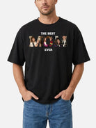 Custom Best Mom Ever Photo Cotton Short Sleeve T-Shirt Eleven Oasis