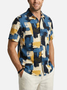 Men's Gallery Brushstroke Short Sleeve Shirt Eleven Oasis