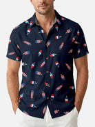 Men's Patriotic Popsicle Short Sleeve Shirt Eleven Oasis