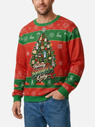 Holiday Spirits Only Liquor Tree Ugly Christmas Sweater ElevenOasis