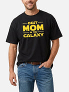 Custom Best Mom in the Galaxy Cotton Short Sleeve T-Shirt Eleven Oasis