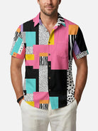 Men's Retro Pop Art Short Sleeve Shirt Eleven Oasis