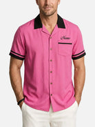 Men's Custom Strike Force Bowling Short Sleeve Shirt Eleven Oasis