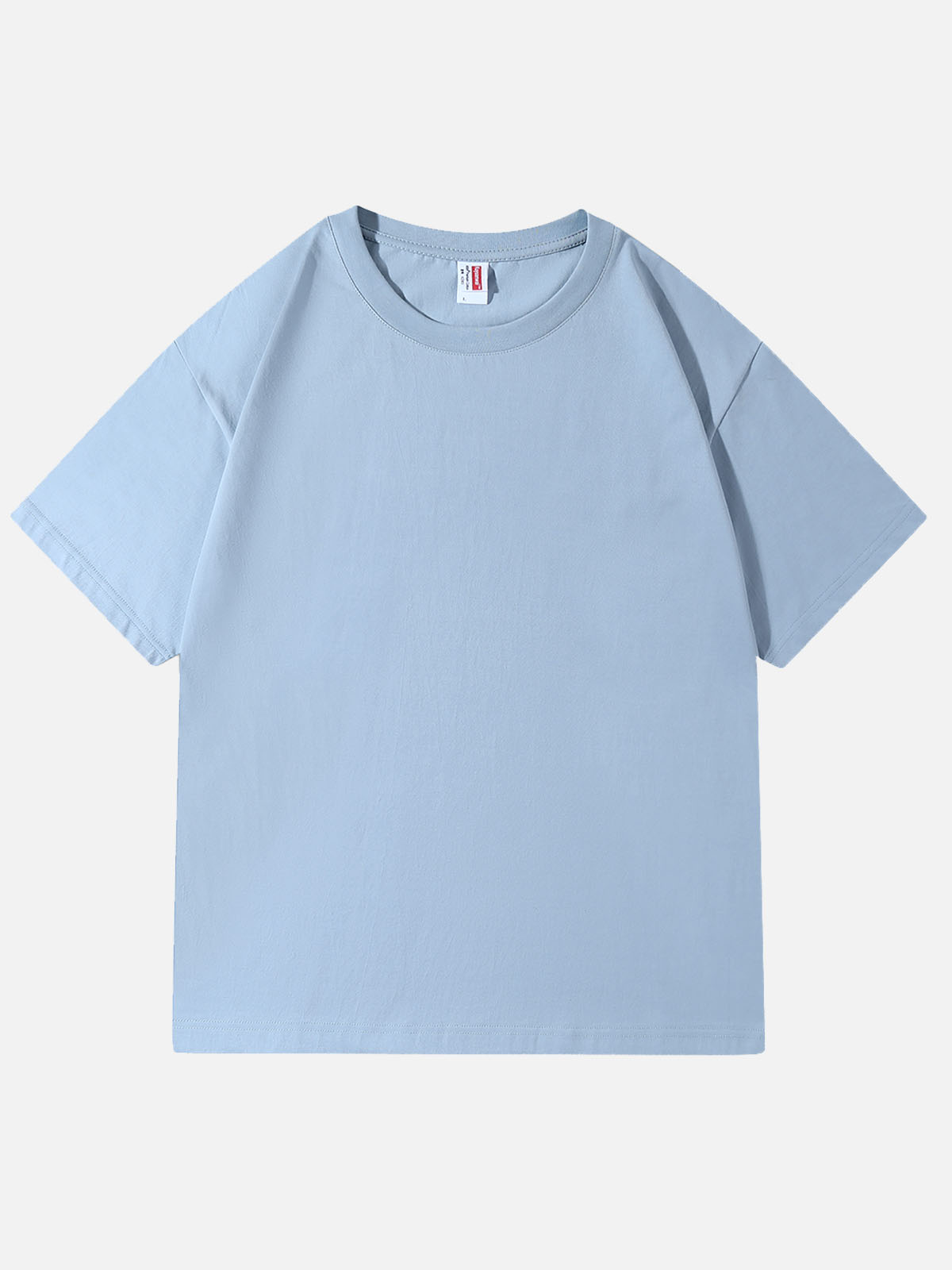 Men’s Solid Color Basic Cotton Round Neck Short Sleeve T - Shirt Soft Light Colors Eleven Oasis
