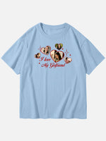 Custom Love Photo Cotton Short Sleeve T-Shirt Eleven Oasis
