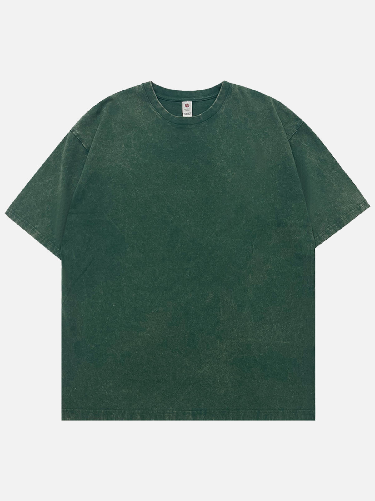 Men's Solid Color Cotton Round Neck Short-Sleeve T-Shirt Basic Cotton Tee Eleven Oasis