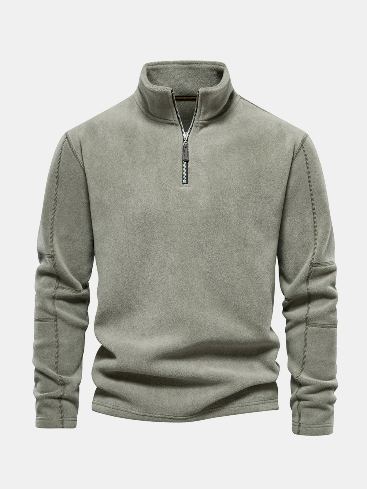 Men's Quarter-Zip Fleece Pullover Sweatshirt ElevenOasis