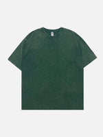 Acid Wash Cotton Basic T-Shirt - 6 Colors ElevenOasis