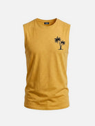 Men's Palm Graphic Crew Neck Tank Top Eleven Oasis