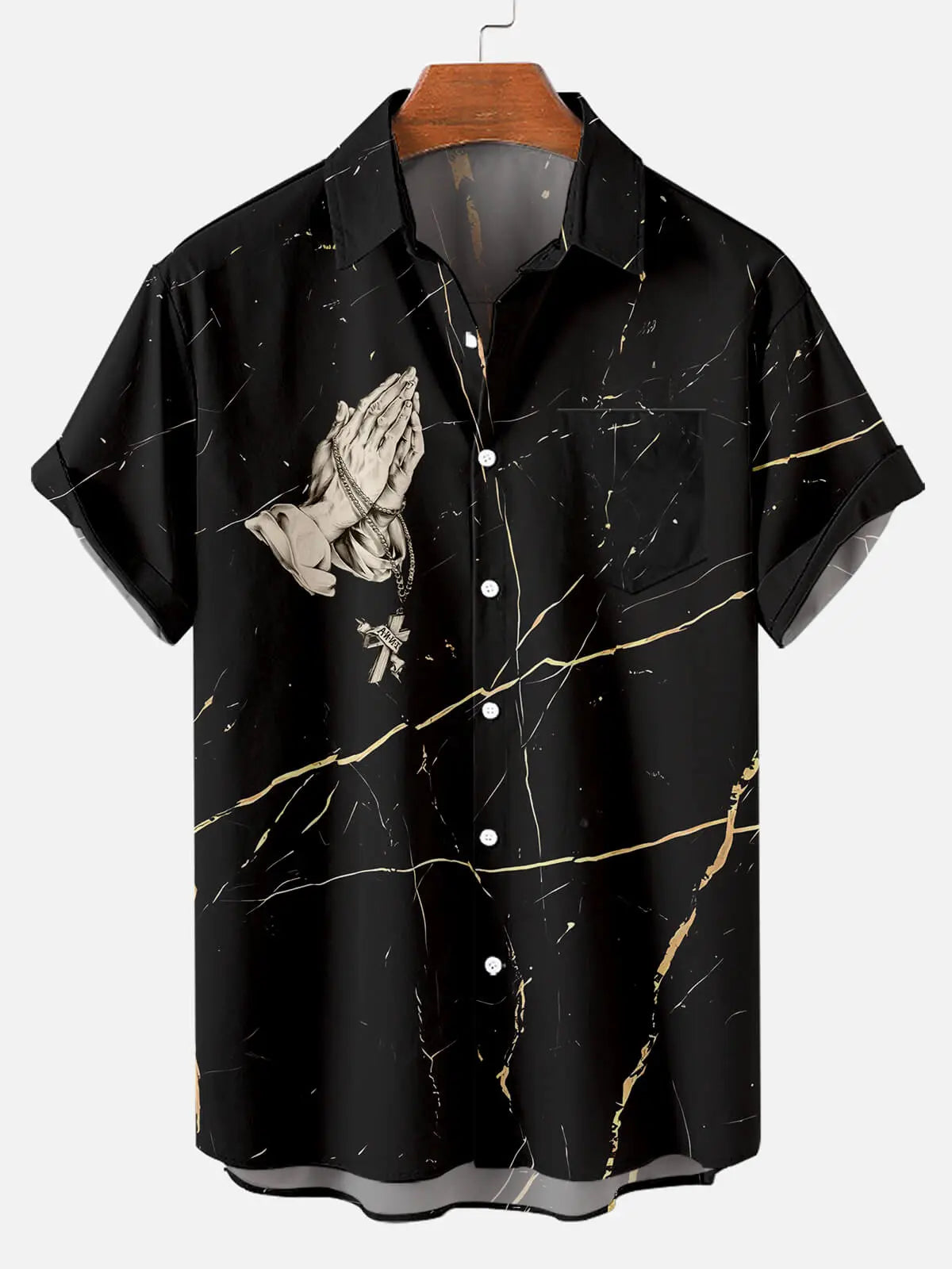 Men's Easter Cross Pattern Short Sleeve ShirtMens short sleeve shirts Big and tall Mens shirts Short sleeve shirts for men Mens 4xl shirts Casual short sleeve shirts
