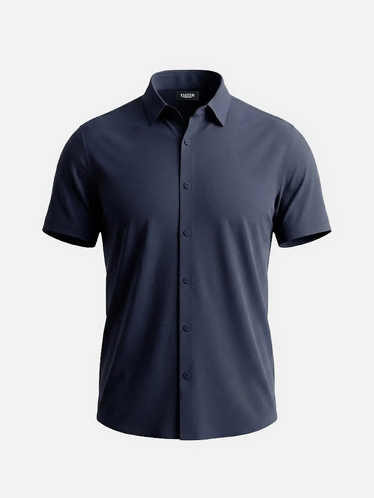 Men's Classic Stretch Slim Fit Short Sleeve Shirt, Black / XL Men's Classic Stretch Slim Fit Short Sleeve Shirt, Black / XL