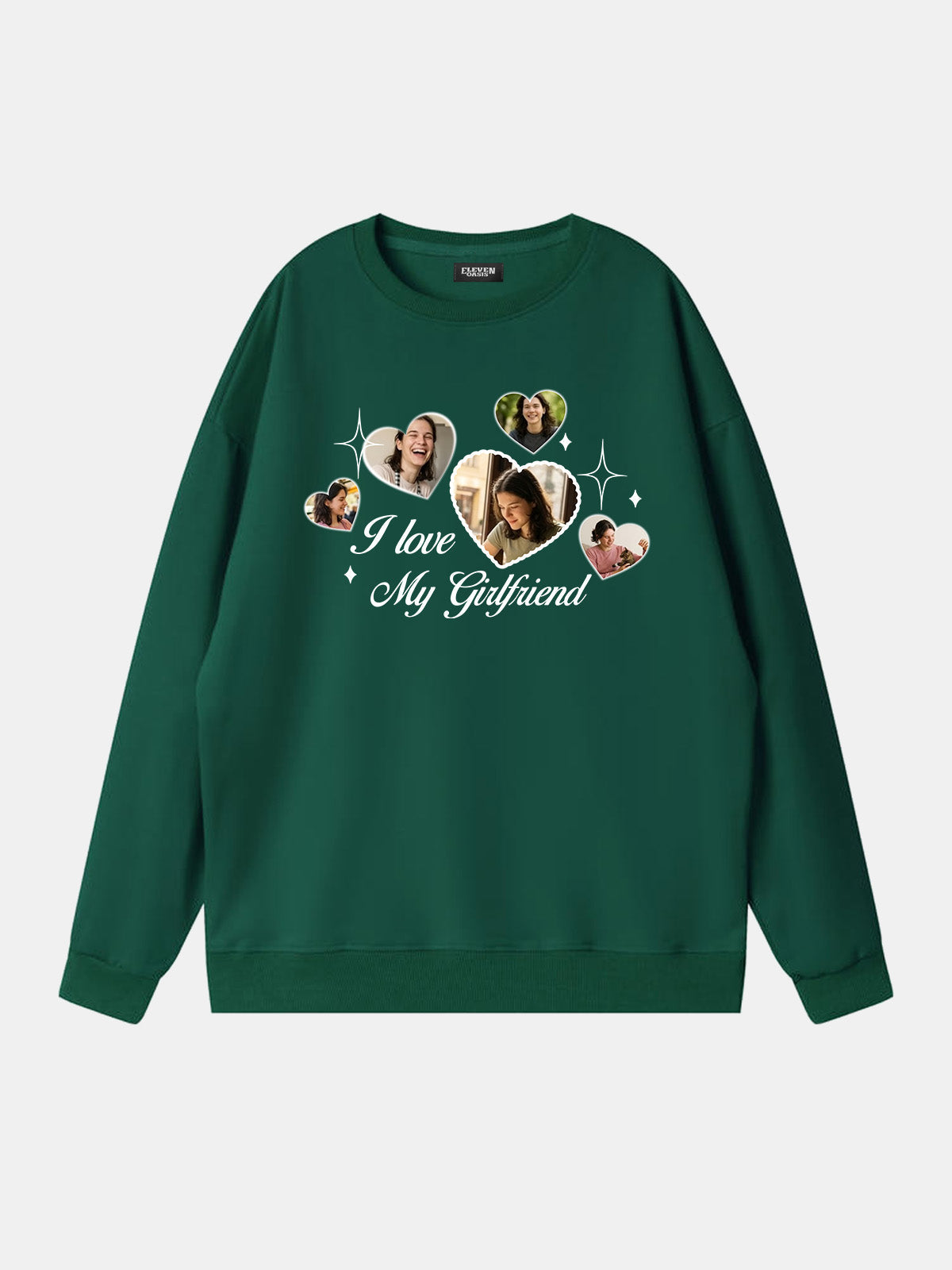Custom Love Photo Sweatshirt Eleven Oasis