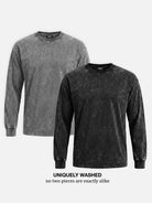 Men's Vintage Wash Long Sleeve T-shirt ElevenOasis