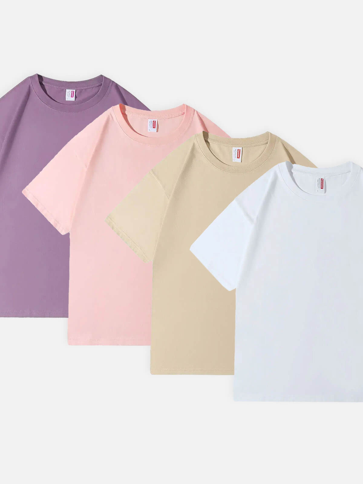 Soft Pastel Basic Cotton T-Shirt - 5 Colors Eleven Oasis