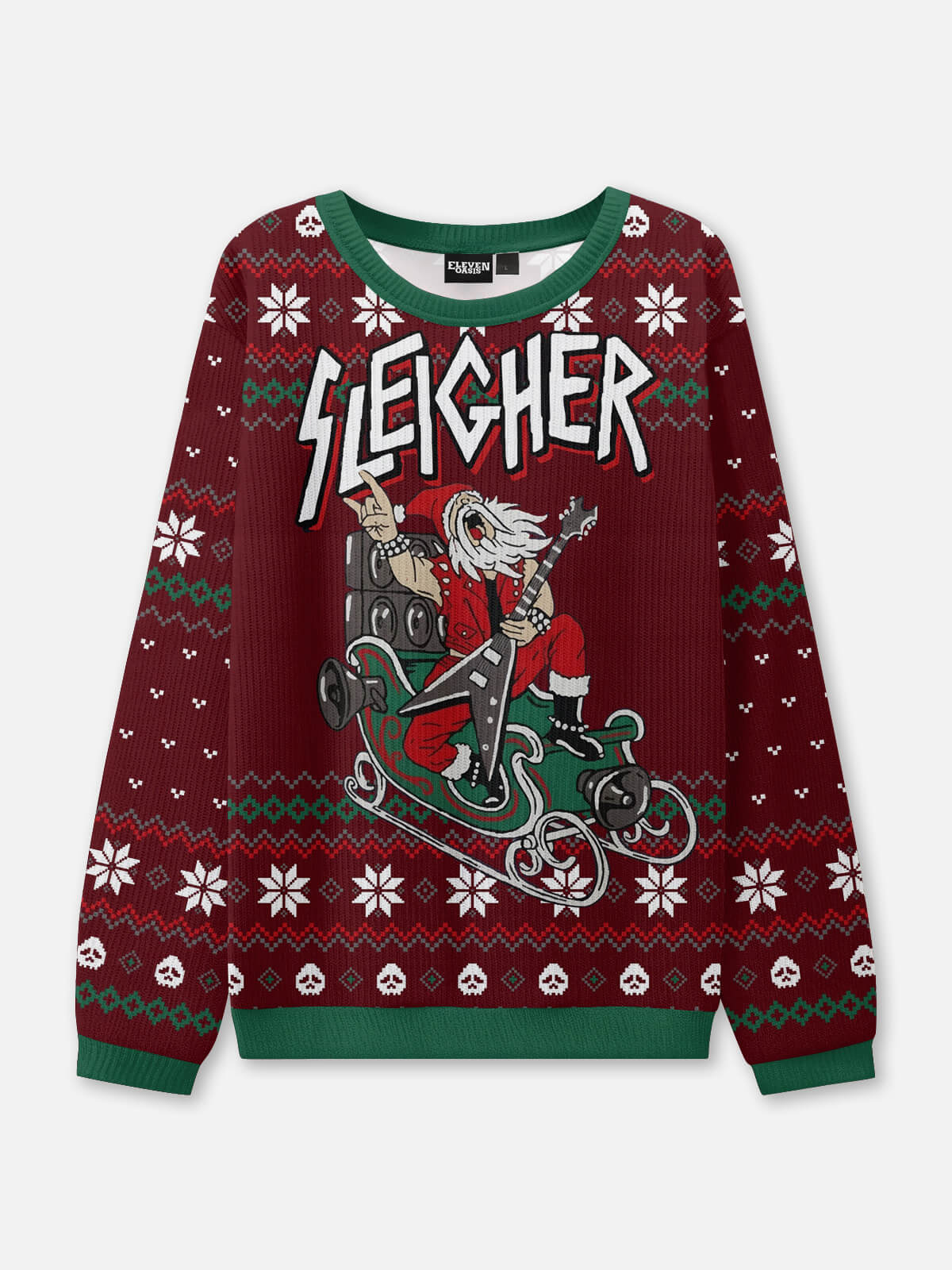 Sleigher Ugly Christmas Sweater ElevenOasis