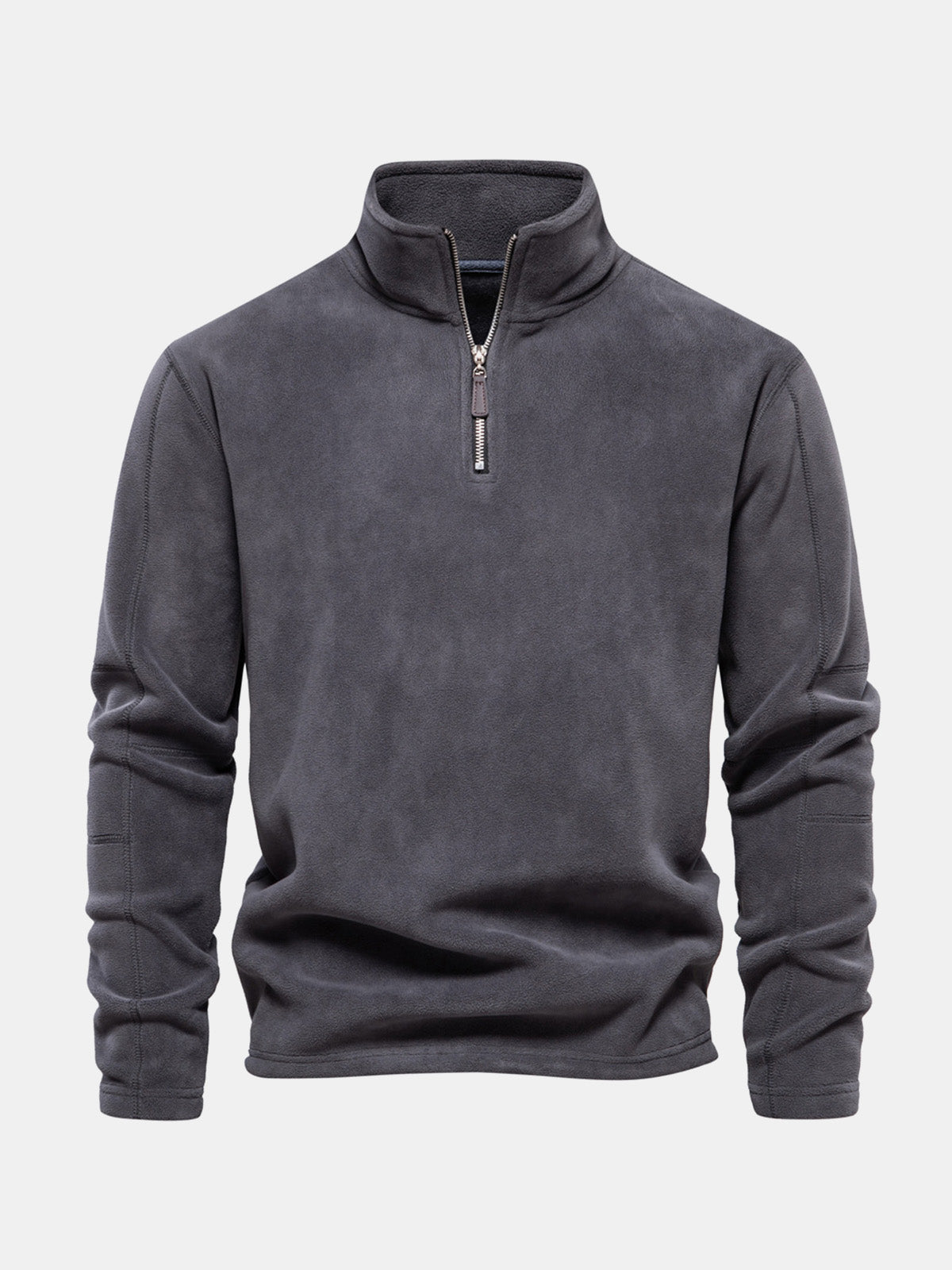 Men's Quarter-Zip Fleece Pullover Sweatshirt ElevenOasis