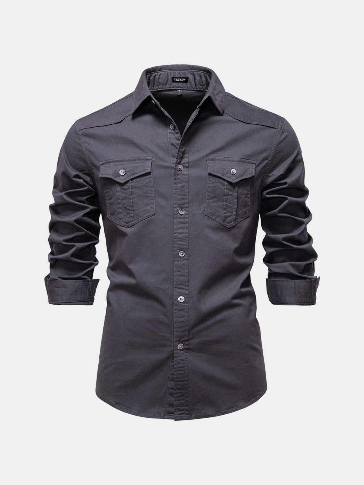 Men's Workwear Slim Fit Long Sleeve Shirt Eleven Oasis