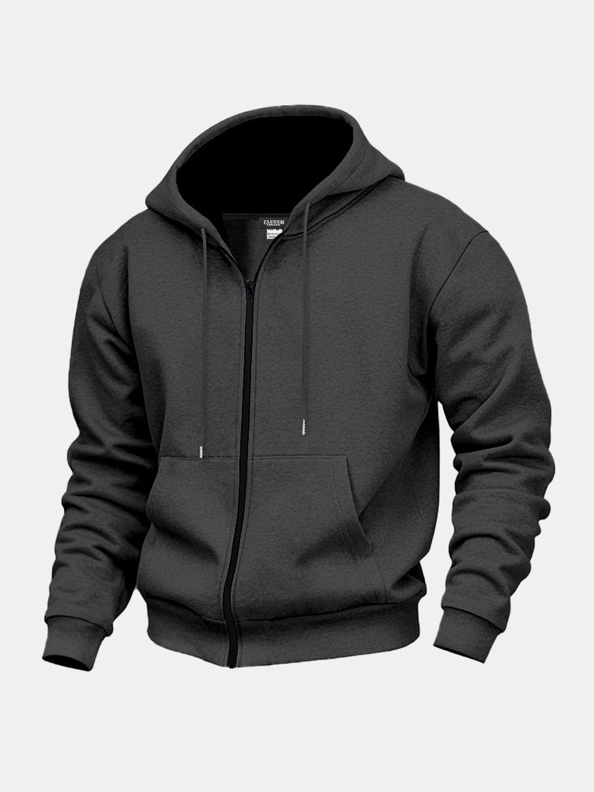 Men's Classic Everyday Zip-Up Hoodie Eleven Oasis
