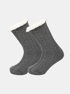 Thick Winter Plush-Lined Slipper Socks Eleven Oasis