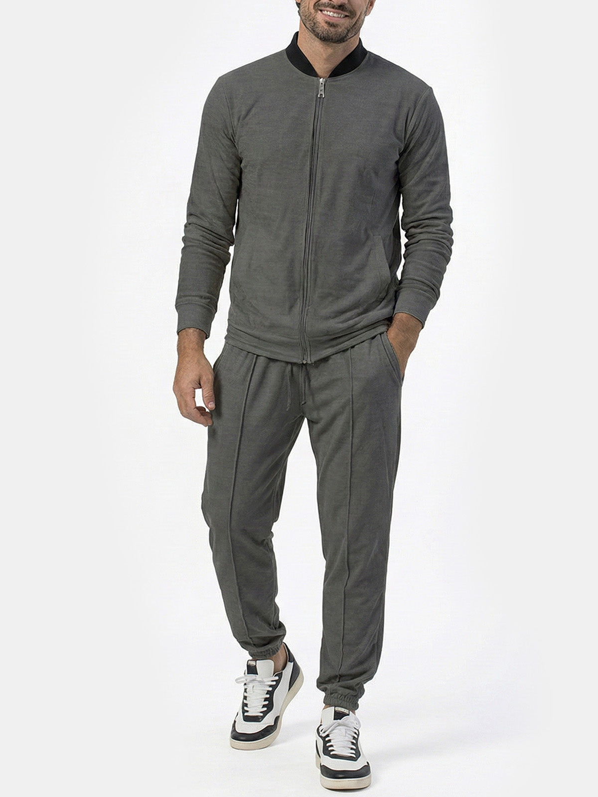 Men's Casual Zip-Up Tracksuit Set Eleven Oasis