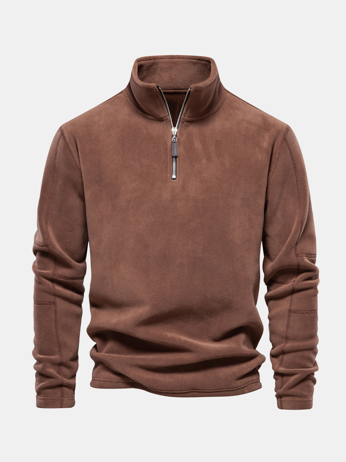 Men's Quarter-Zip Fleece Pullover Sweatshirt ElevenOasis