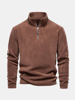 Men's Quarter-Zip Fleece Pullover Sweatshirt Eleven Oasis