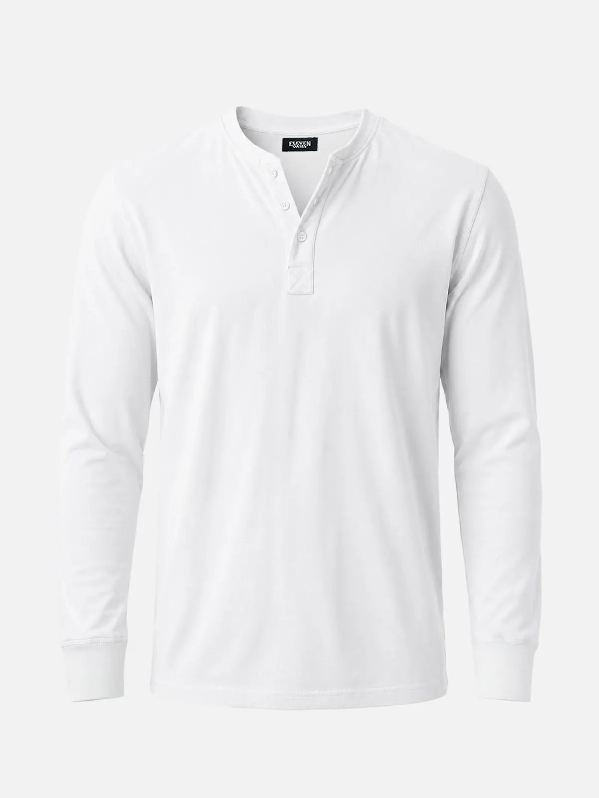 Men's Classic Henley Slim Fit Long Sleeve Shirt Eleven Oasis
