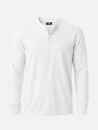 Men's Classic Henley Slim Fit Long Sleeve Shirt Eleven Oasis