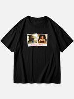 Custom Photos & Names Cotton Short Sleeve T-Shirt Eleven Oasis