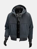Men's Sherpa-Panel Hooded Puffer Jacket Eleven Oasis
