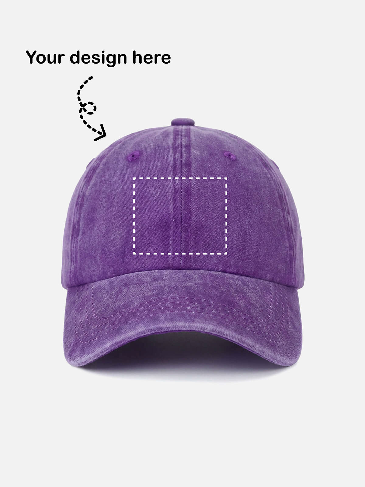 Customizable Washed Cotton Bowling Strike Baseball Cap ElevenOasis