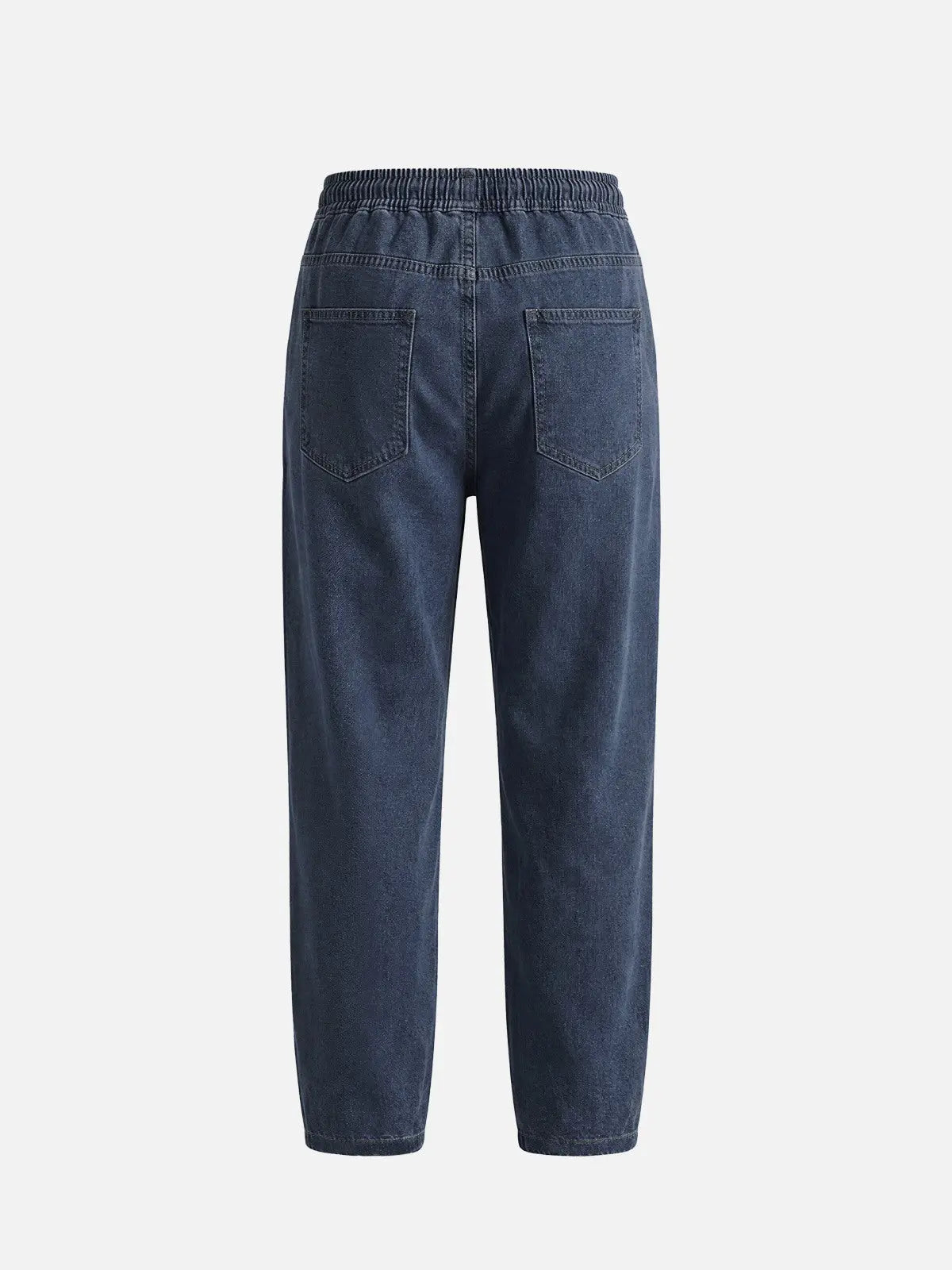 Men's Classic Straight-Leg Drawstring Denim Pants ElevenOasis