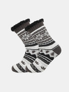 Patterned Wool-Style Slipper Socks ElevenOasis