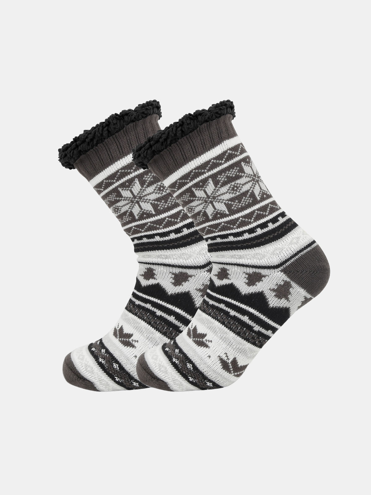 Patterned Wool-Style Slipper Socks Eleven Oasis