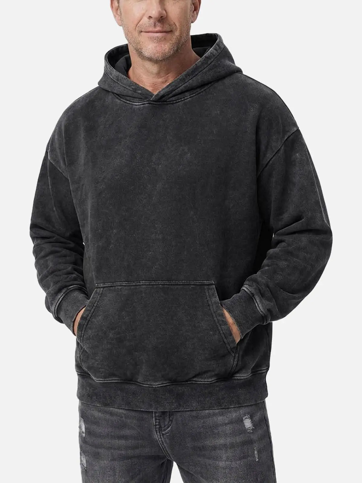 Men's Vintage Washed Cotton Hoodie ElevenOasis