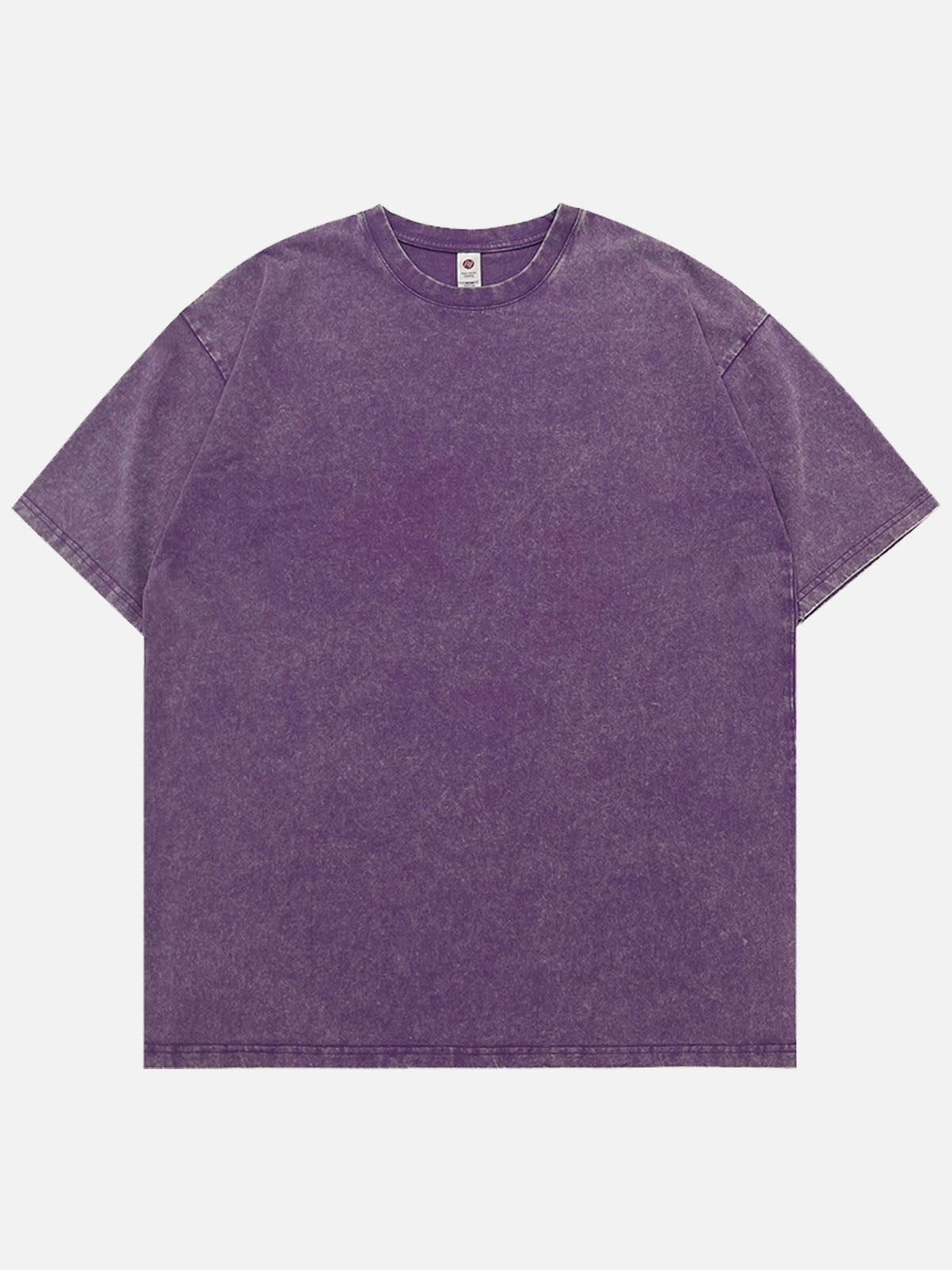 Men's Solid Color Cotton Round Neck Short-Sleeve T-Shirt Basic Cotton Tee Eleven Oasis
