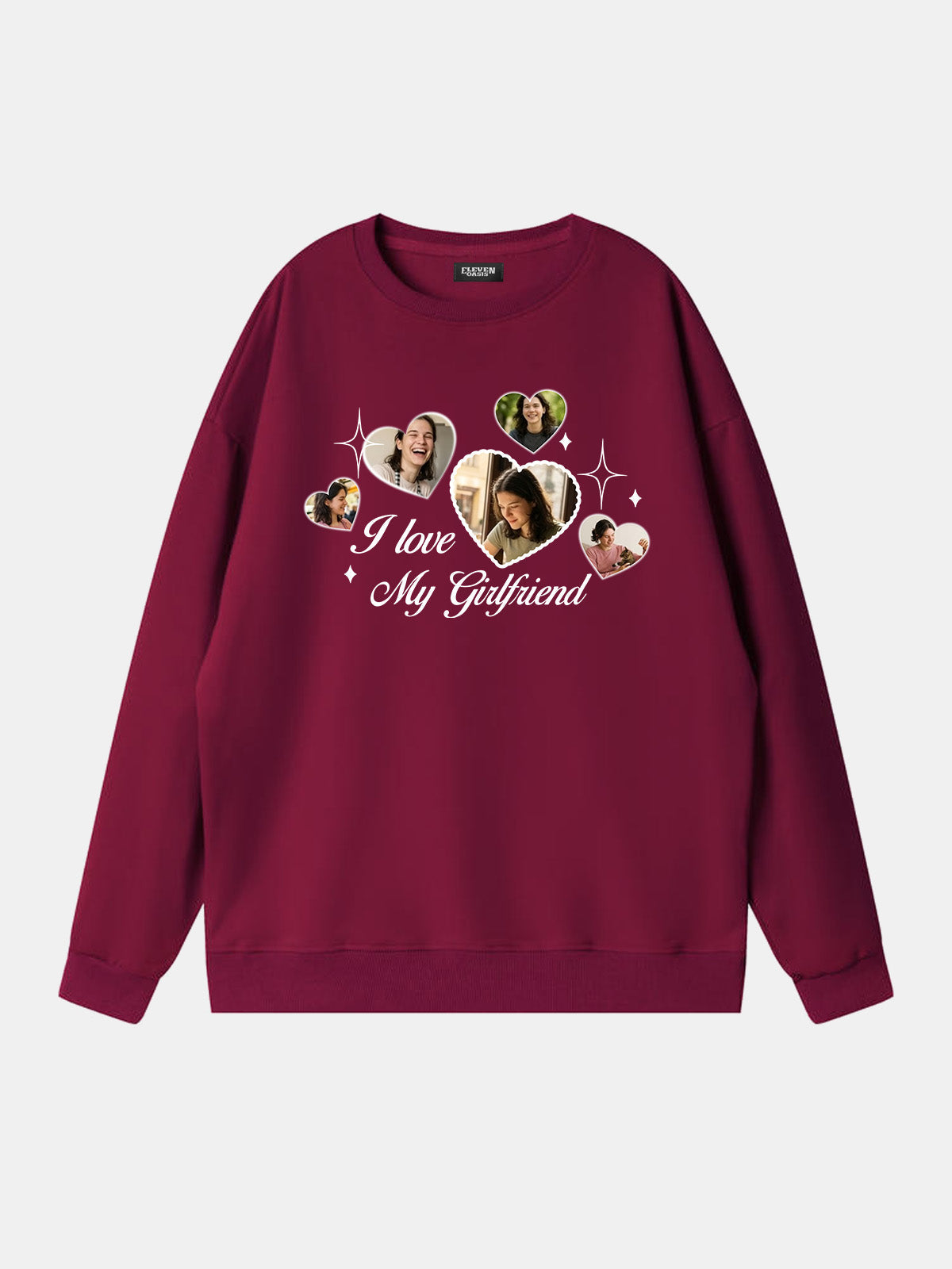 Custom Love Photo Sweatshirt Eleven Oasis