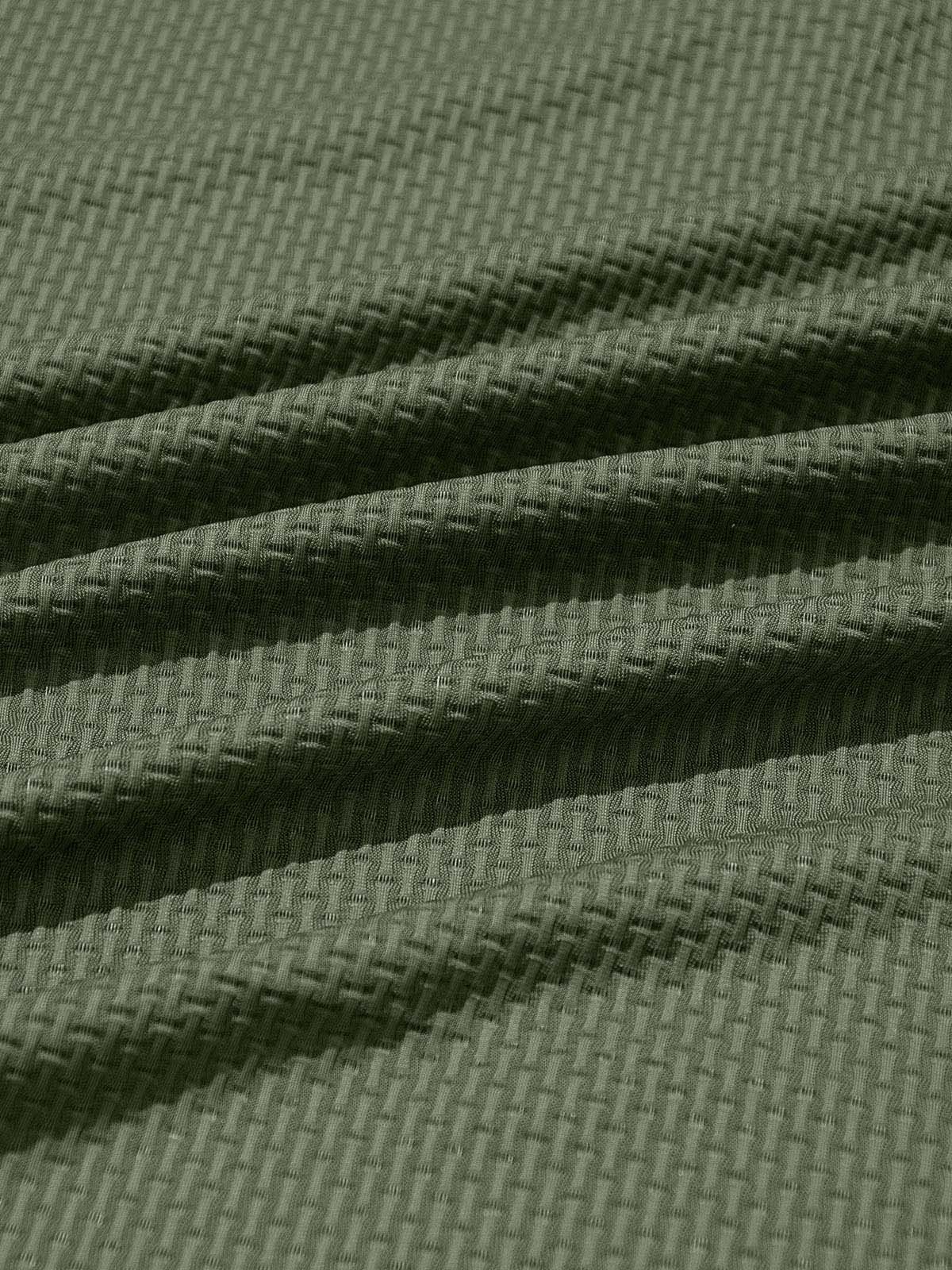Men's Textured Knit Short Sleeve Polo Shirt ElevenOasis