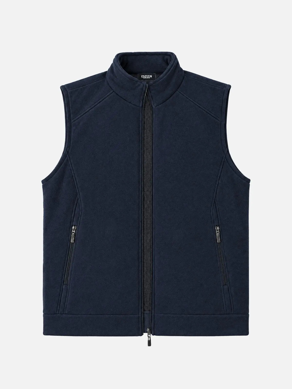 Men's Sherpa-Lined Regular Fit Zip-Up Fleece Vest
