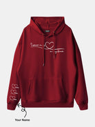 Custom Heart Sleeve Hoodie Eleven Oasis