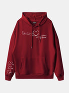 Custom Heart Sleeve Hoodie Eleven Oasis