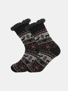 Patterned Wool-Style Slipper Socks ElevenOasis