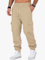 Men's Cargo Pocket Drawstring Jogger Pants Eleven Oasis