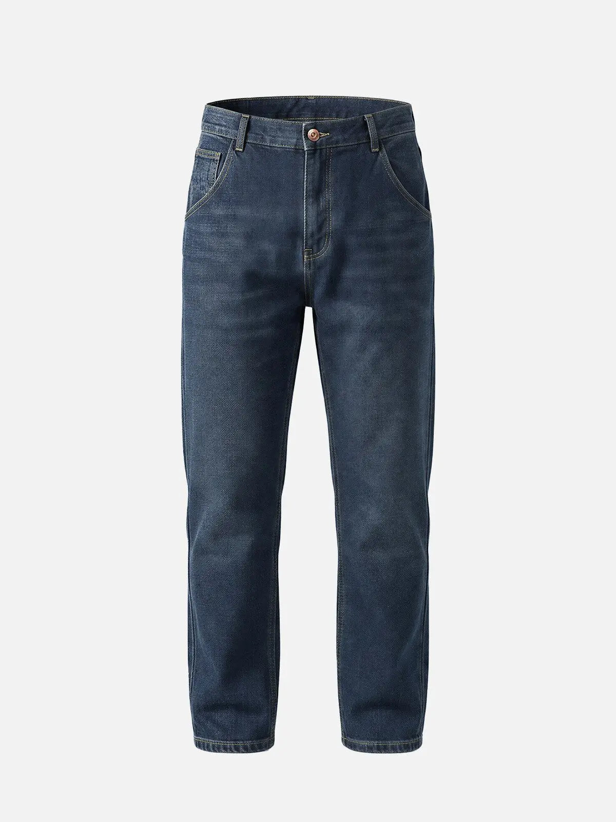 Men's Straight-Leg Stretch Denim Pants ElevenOasis